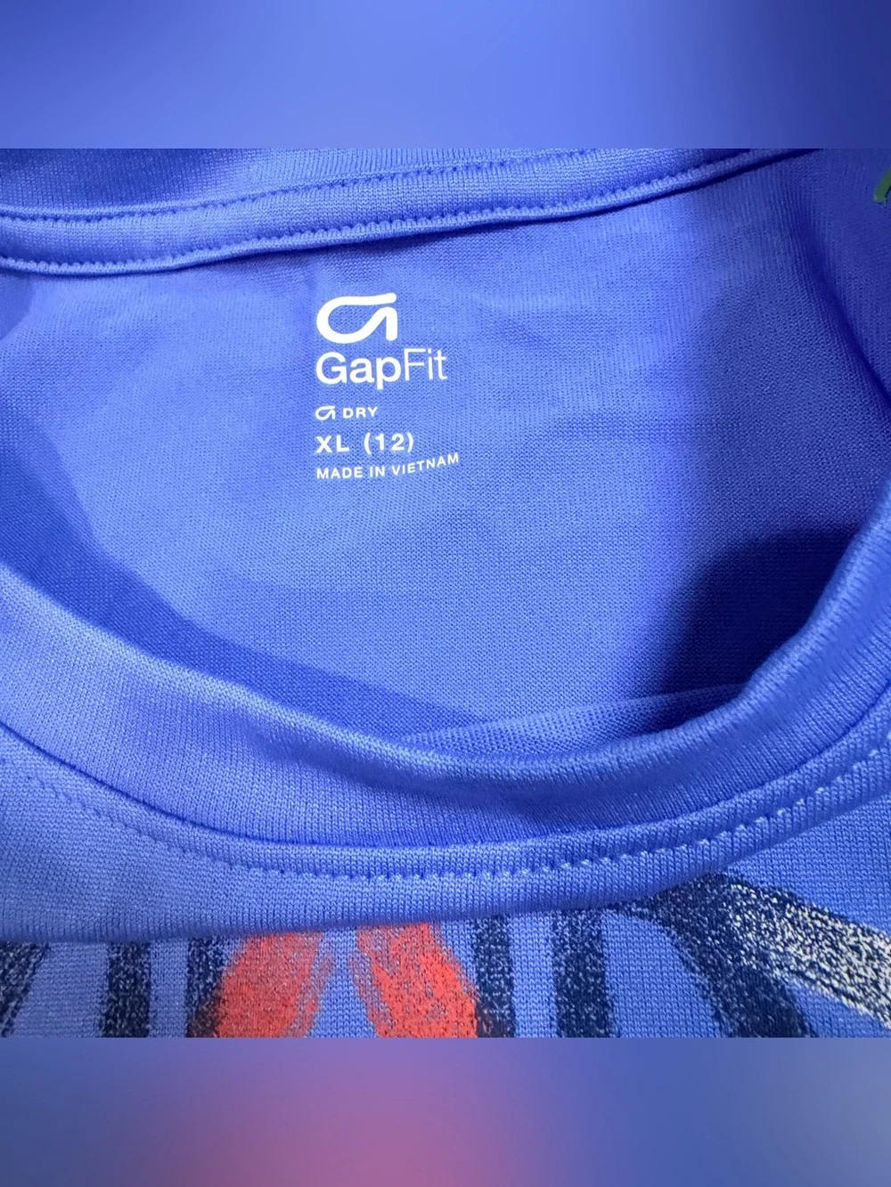 GAP Blue Short Sleeve 'Touchdown' Helmet Graphic Tee
